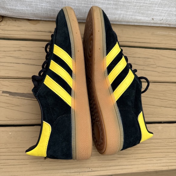 adidas Originals HANDBALL SPEZIAL SHOES KJ5593 Black / Crew Yellow / Gum 7.5